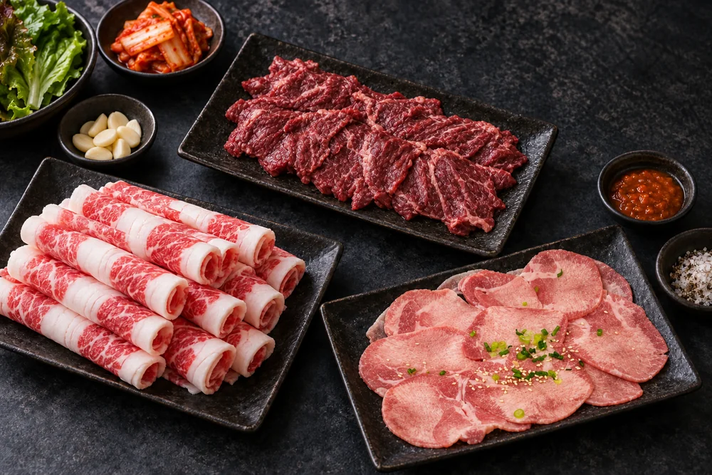 Brisket · hanging tender · beef tongue